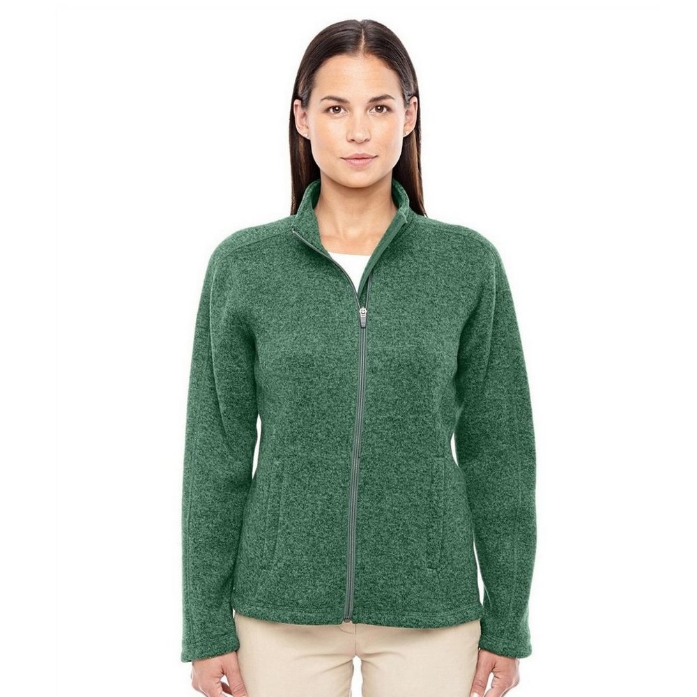 Devon & Jones Ladies' Bristol FullZip Fleece Jacket - DG793W - Forest Heather